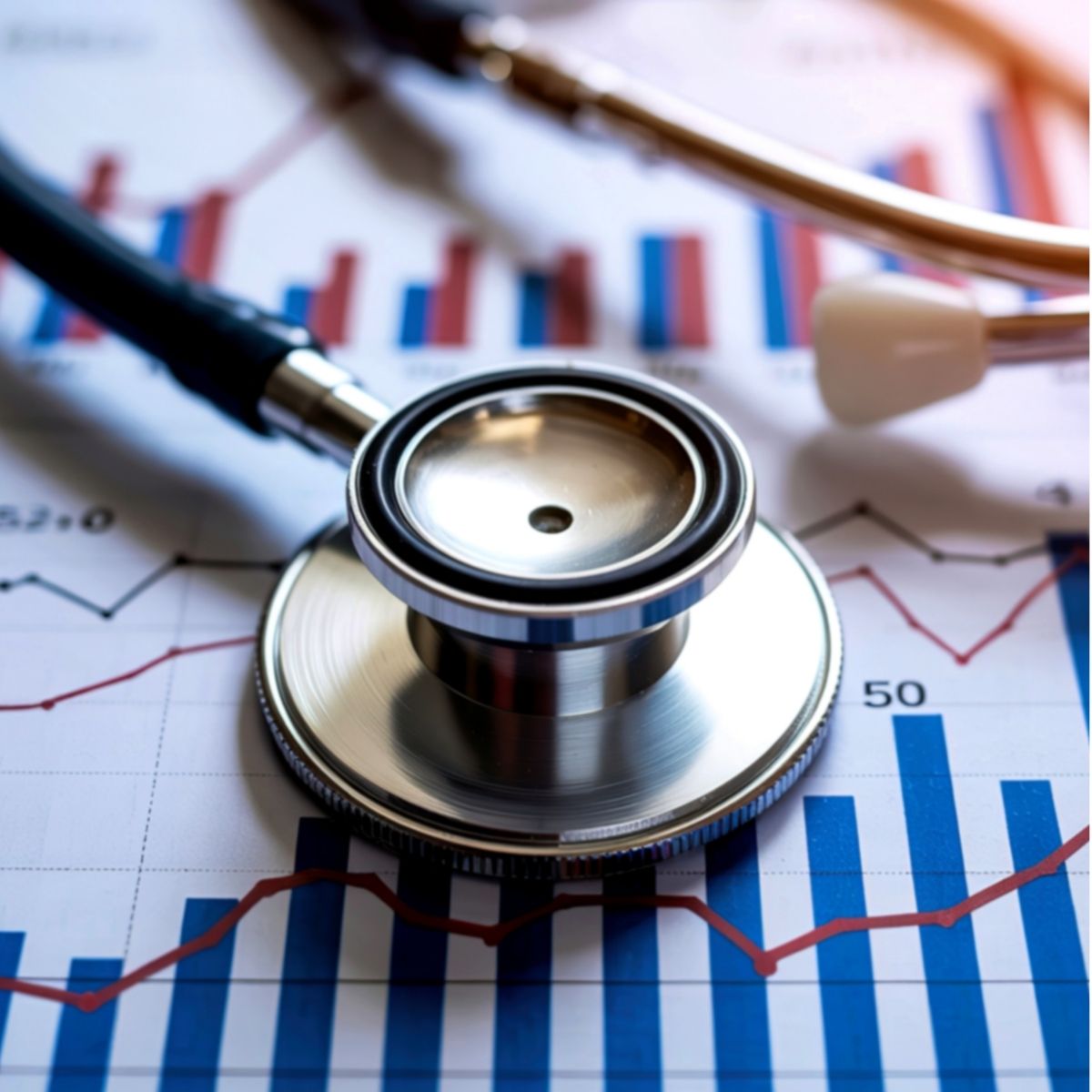 Graphique financier illustrant la conjoncture économique du secteur de la sécurité privée. Graphique financier.